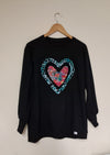NEW * CLASSIC BLACK WITH HEARTS*