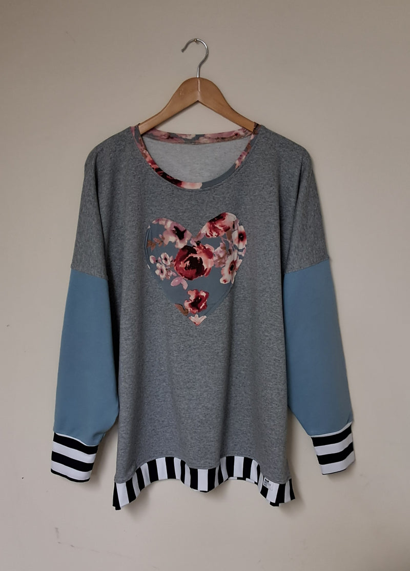 NEW GREY/BLUES SWEATSHIRT