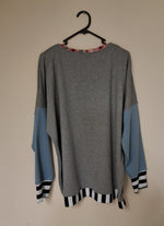 NEW GREY/BLUES SWEATSHIRT