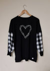 CLASSIC BLACK/WHITE SWEATSHIRT