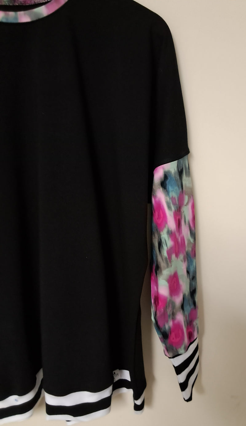 NEW SWEATSHIRT WITH SPLASH OF COLOUR