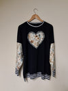 NEW IN NAVY WITH FLORAL CONTRAST