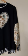 NEW IN NAVY WITH FLORAL CONTRAST