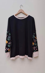 **NEW** OVERSIZED SWEATSHIRT WITH MULTI COLOUR FLORAL