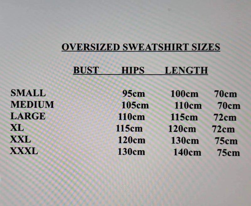 NEW OVERSIZED SWEATSHIRT