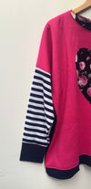 NEW SWEATSHIRT IN HOT PINK/NAVY