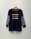 NEW SWEATSHIRT IN BLACK WITH CONTRAST