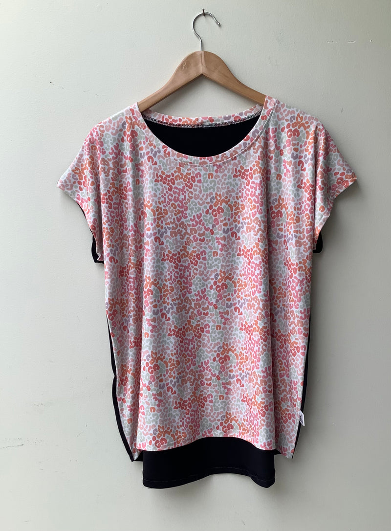 Pastel animal print top size 14/16