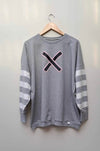 NEW *TONE ON TONE* SWEATSHIRT WITH A TOUCH OF PINK