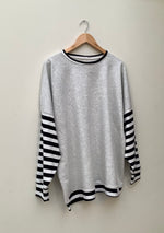 SWEATSHIRT IN LIGHT GREY MARLE