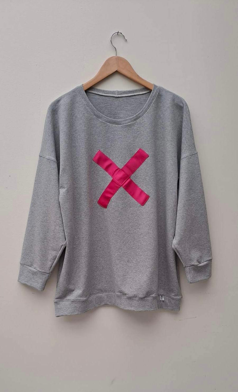 OVERSIZED SWEATSHIRT IN GREY MARLE