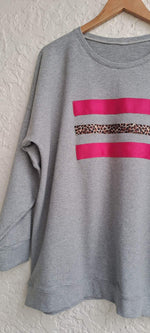 OVERSIZED SWEATSHIRT IN GREY MARLE